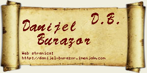 Danijel Burazor vizit kartica